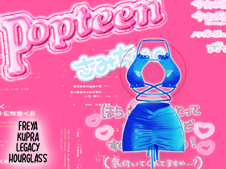 Second Life Marketplace - Ruffle Taffy Top - [BLU]